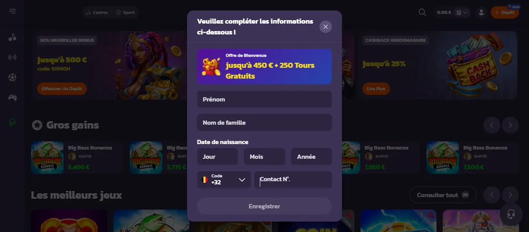 Coolzino Casino S’inscrire